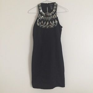 Venus Little Black Dress with Mirror Detail